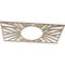 Ekena Millwork Hoover Wood Fretwork Pierced Ceiling Medallion, Hickory, 20"W x 10"H x 7 3/8"ID x 3/8"T CMWP20X10X0375HOHI - alternate 3